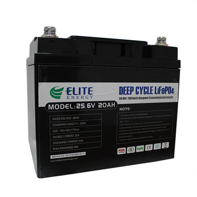 Batteria impermeabile di IP65 20Ah BMS 24V LiFePO4 per i veicoli di Elecrtic
