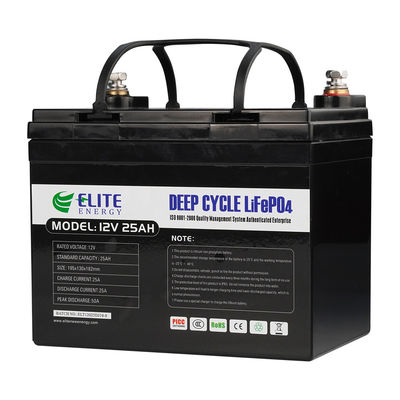 Batteria del ferro LFP 12V LiFePO4 del litio dell'OEM 25Ah con costruito in BMS
